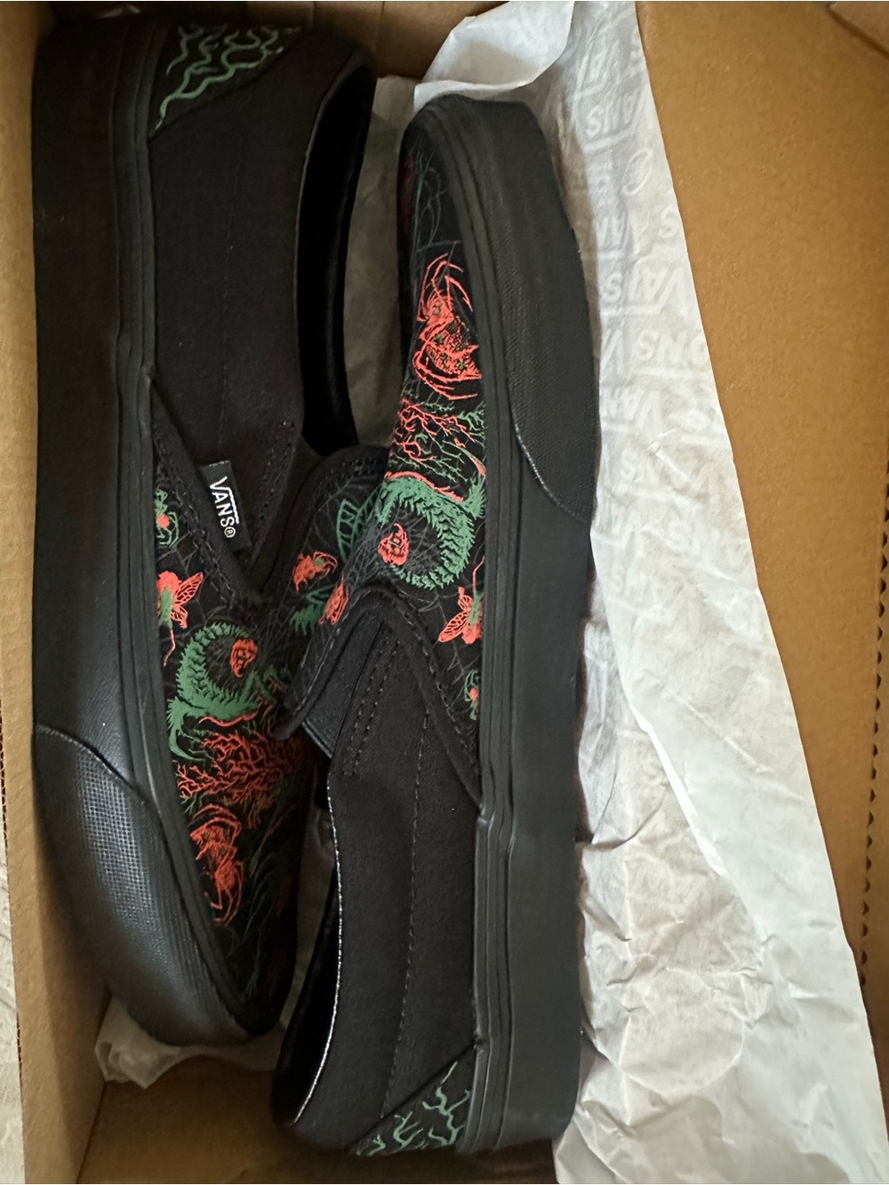 Vans Classic Slip-On ‘Evil Omens Glow’ Men’s NEW